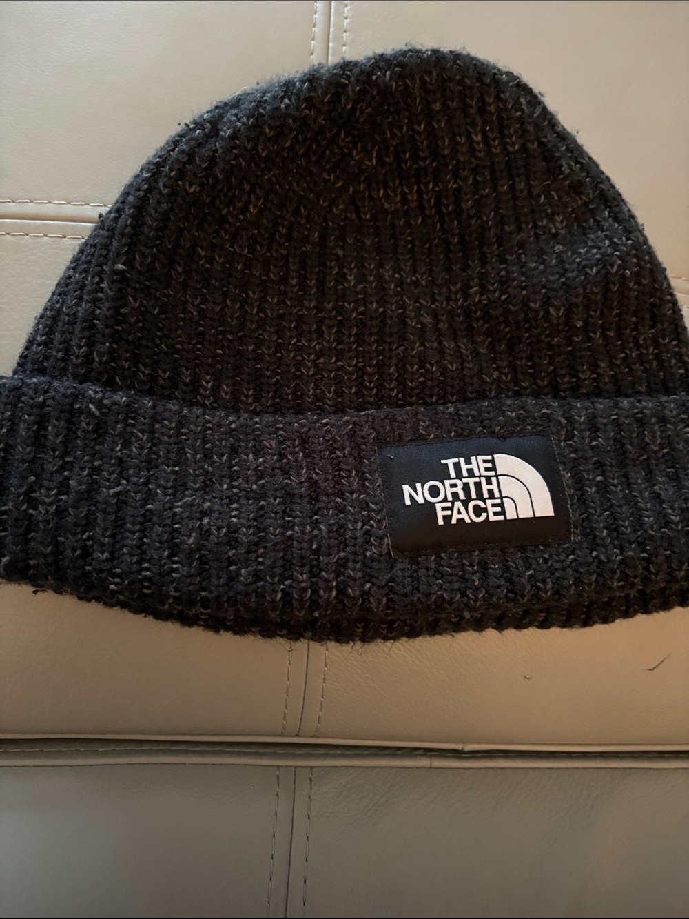 The North Face Black Ribbed Cuff Beanie